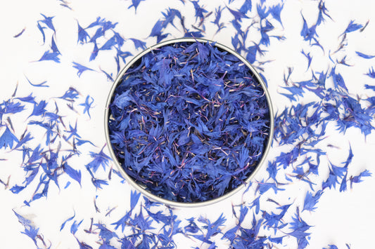 Brilliant Blue - Dried Edible Cornflower Petals