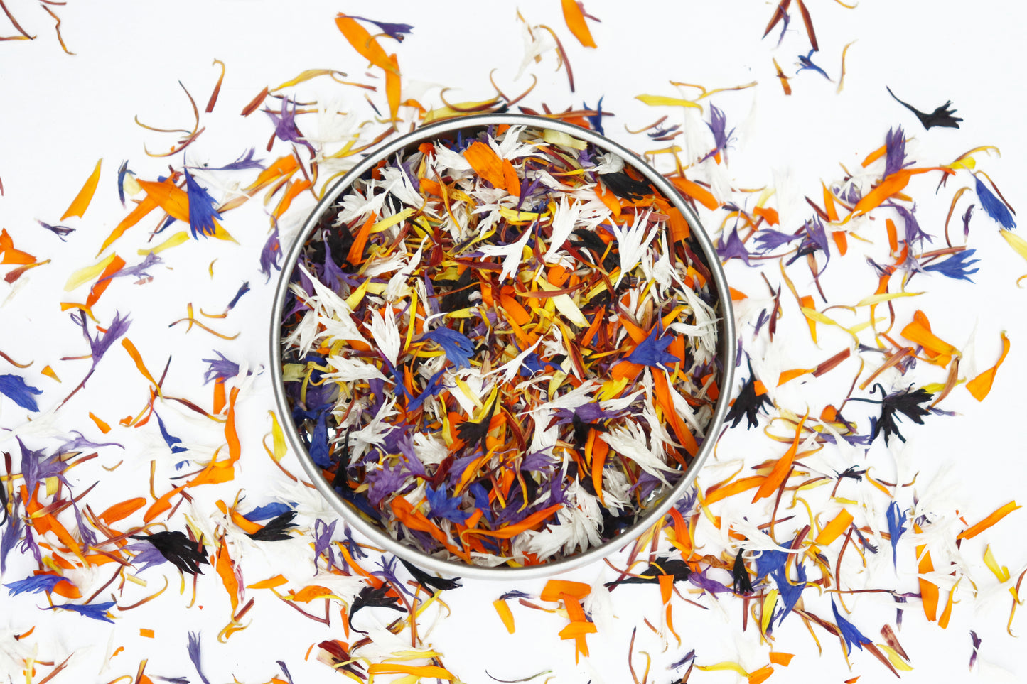 Organic Dried Edible Flower Petals - Fiesta Mix