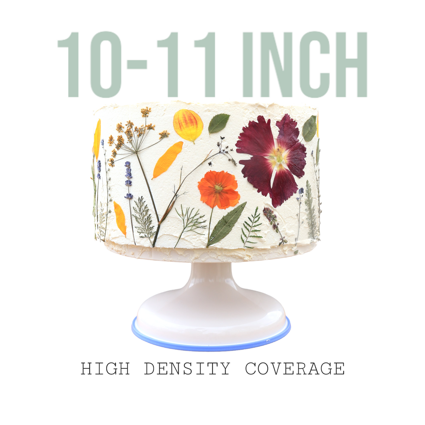 Pressed Edible Flowers - Order By Cake Size