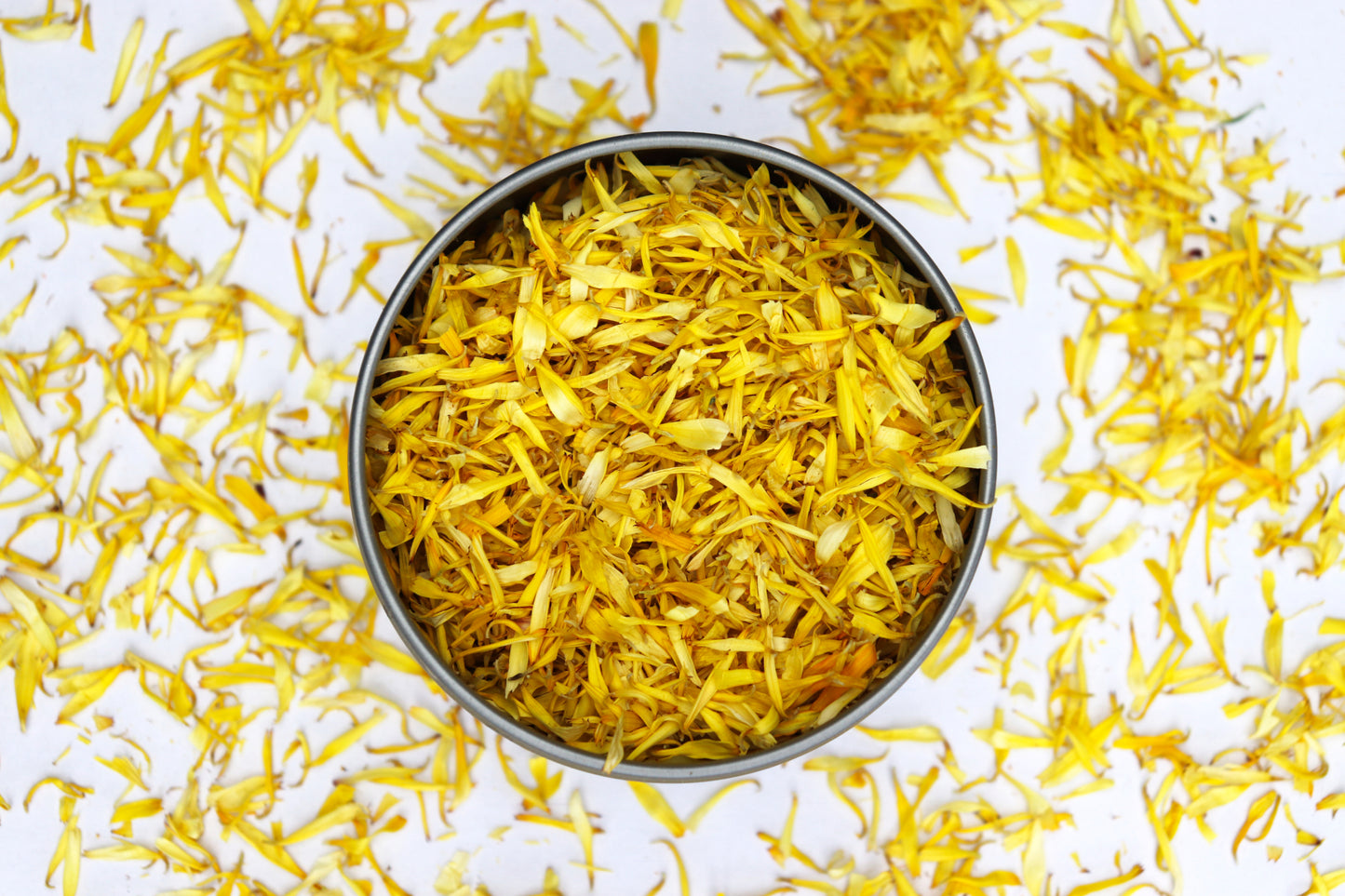 Organic Dried Edible Flower Petals - Lemon Yellow Calendula