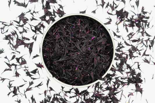 Organic Dried Edible Flower Petals - Black Plum Cornflower