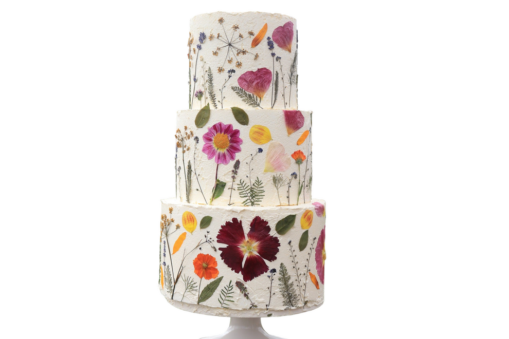 Buy Organic Pressed Edible Flowers Order By Cake Size Aweside Farm
